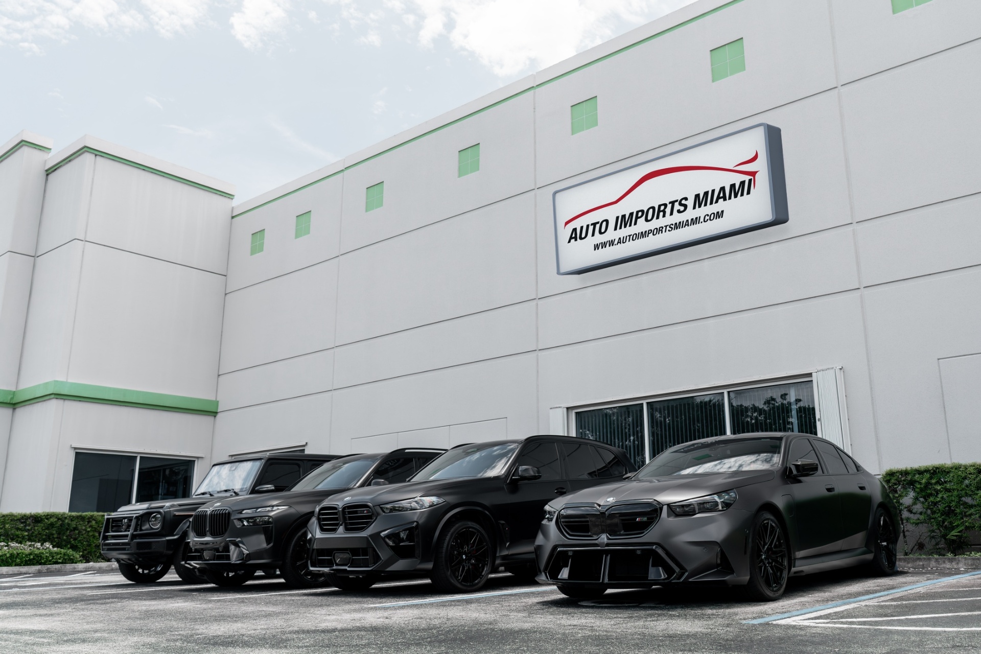 Auto Imports Miami β blacked-out lineup