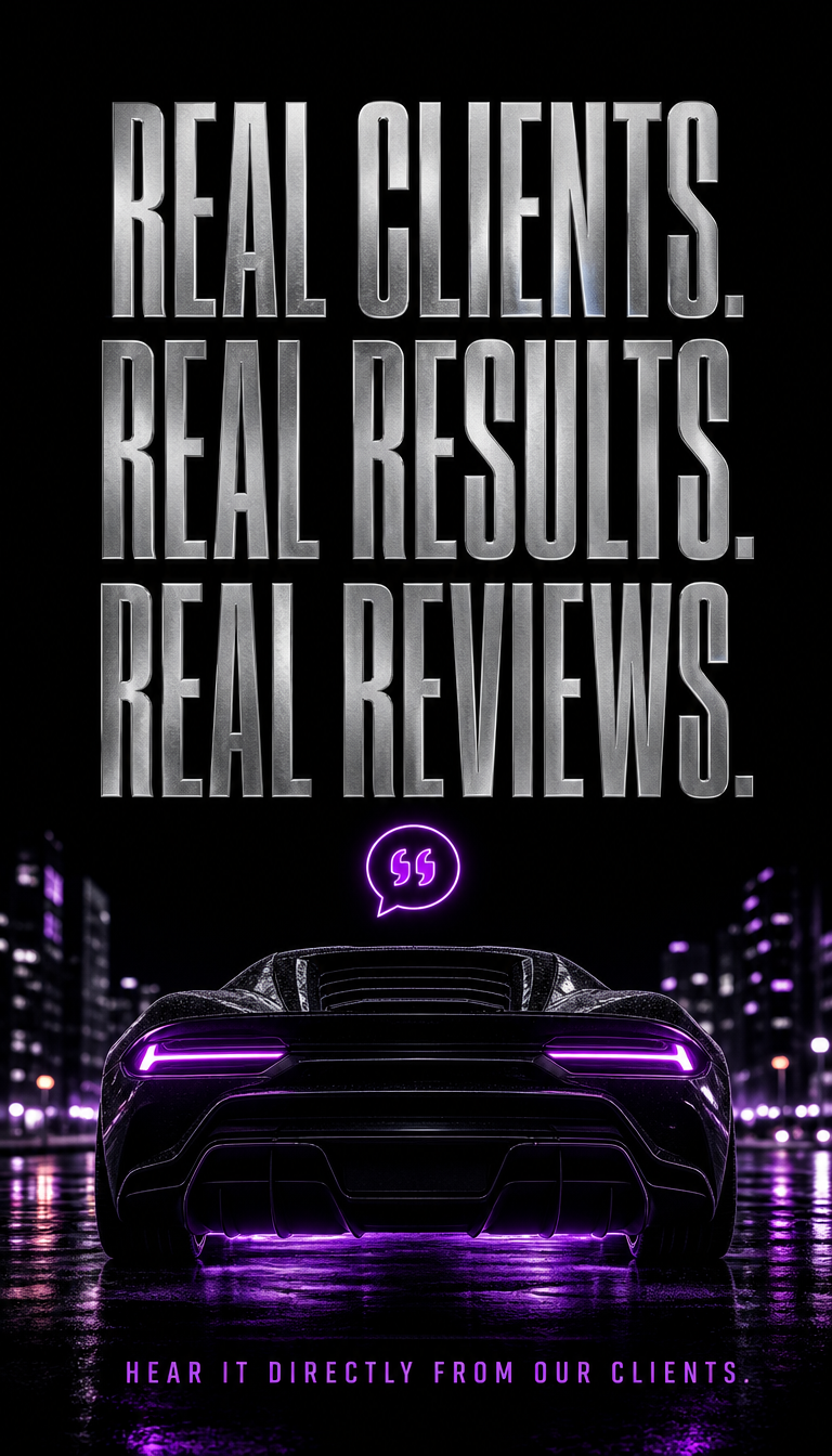 Real Clients. Real Results. Real Reviews. — HEAR IT DIRECTLY FROM OUR CLIENTS