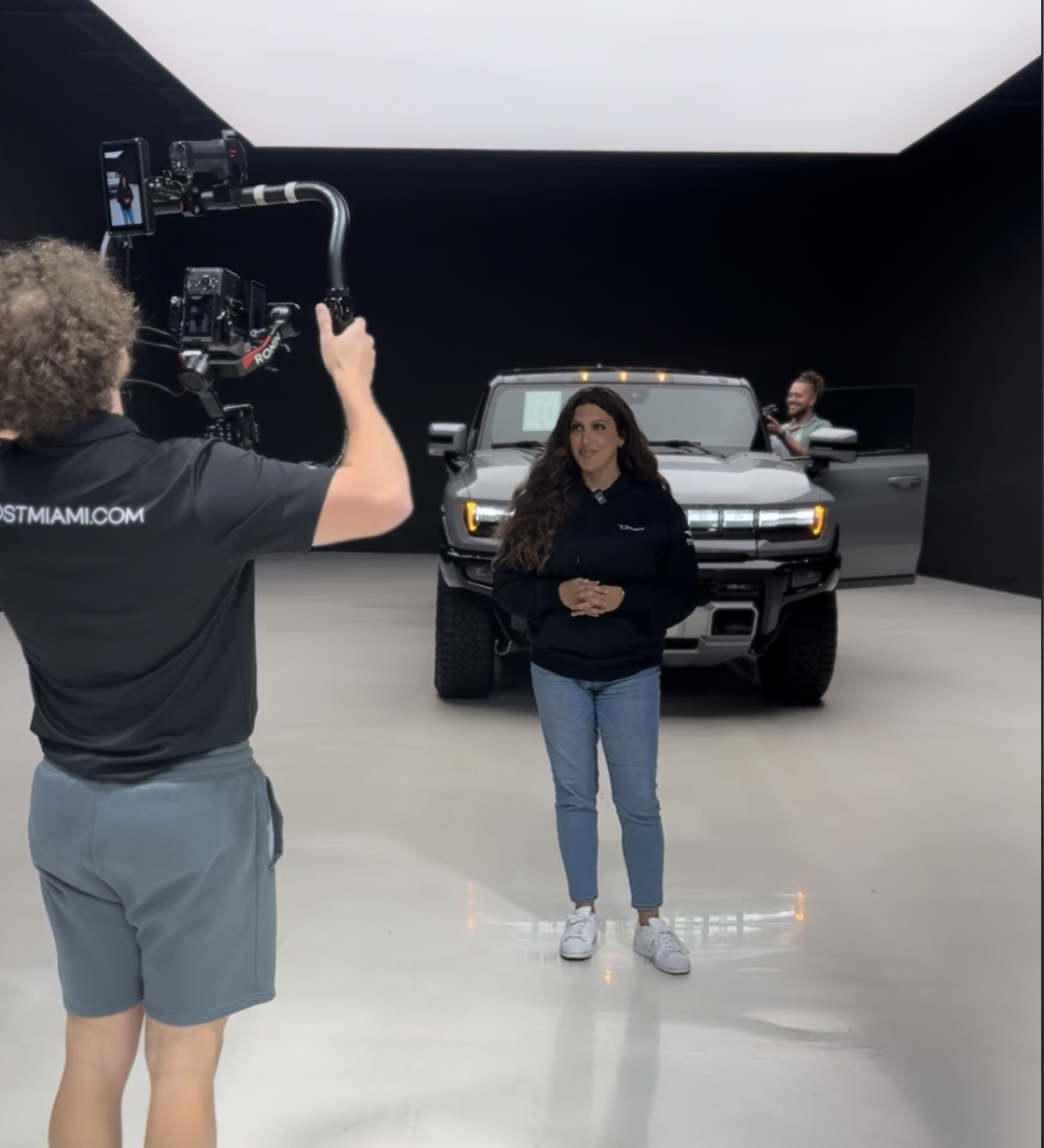 Behind the scenes — Boost Miami filming Samantha at TXT Charlie